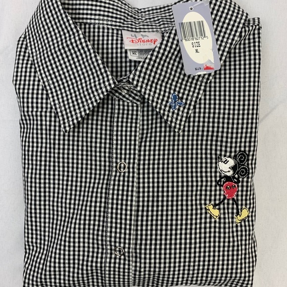 Vintage 90’s Disney Mickey Mouse Button Up Shirt - Picture 3 of 9